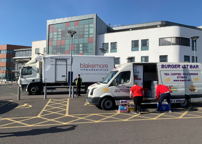 Blakemore Foodservice donation at Walsall Manor Hospital