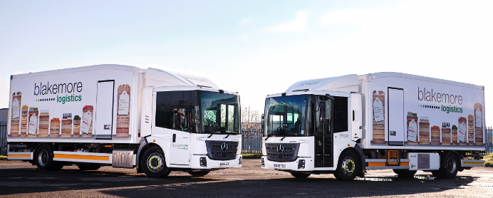 Blakemore Logistics Econic vehicles