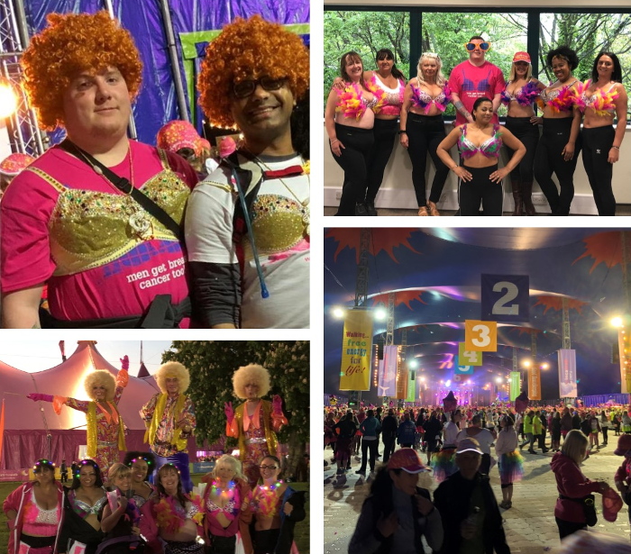 Colleagues Don Disco Themed Bras To Raise Thousands For Walk The Walk