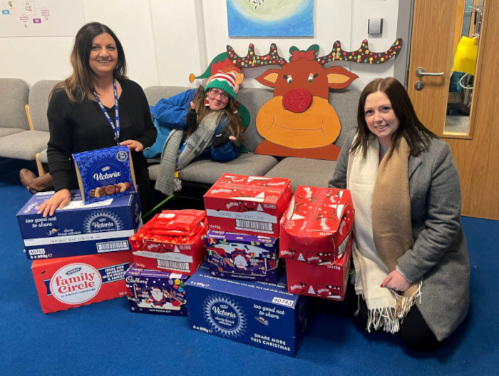 Responsible Business team Christmas donation