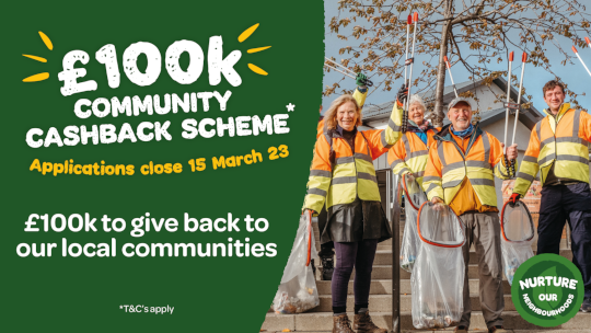 SPAR is launching a second £100,000 Community Cashback scheme this February