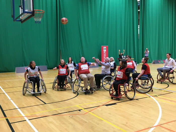 Wheelchair basketball game