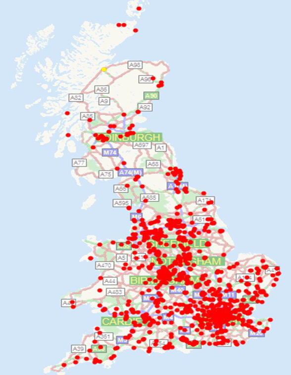 A.F._Blakemore_national_distribution