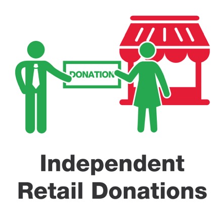 Independent retail donations