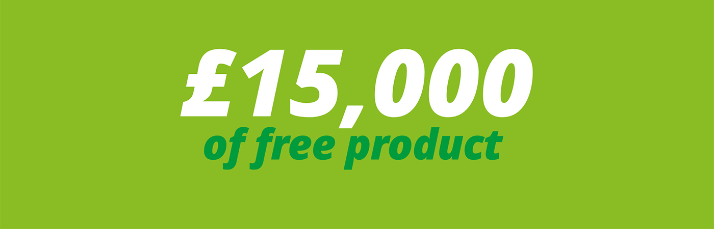 £15,000 of free product